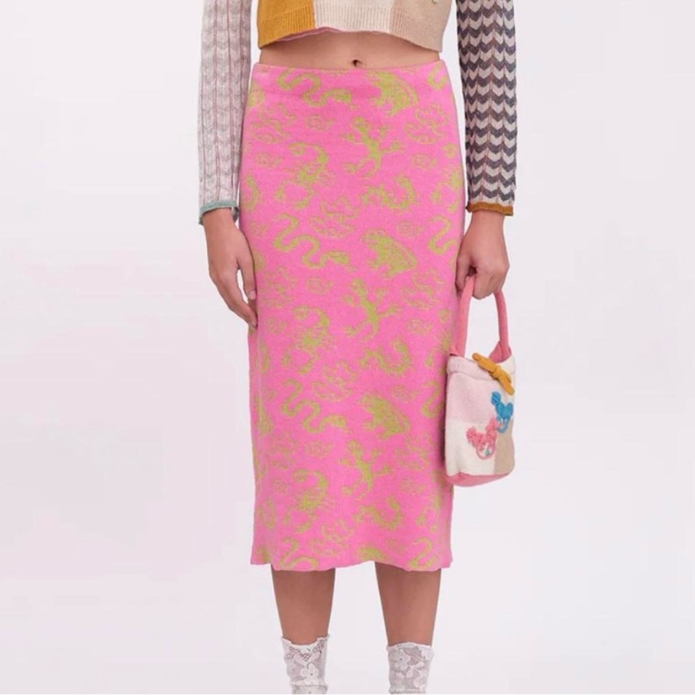 ❌SOLD❌ Yan Yan Knits Charms Maxi Skirt 
Pink / Small / NWT / retail $295